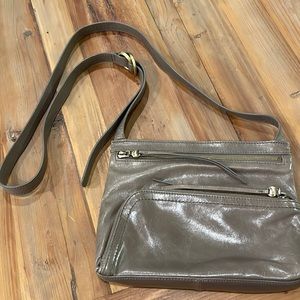 HOBO crossbody leather bag with adjustable strap